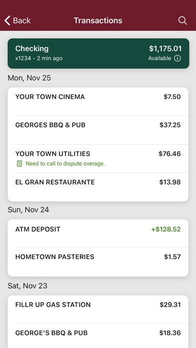 First Jackson Bank Screenshot