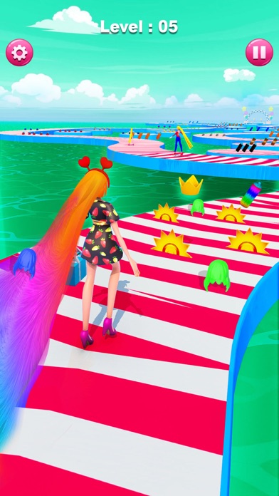 Princess Hair Race 3D Screenshot