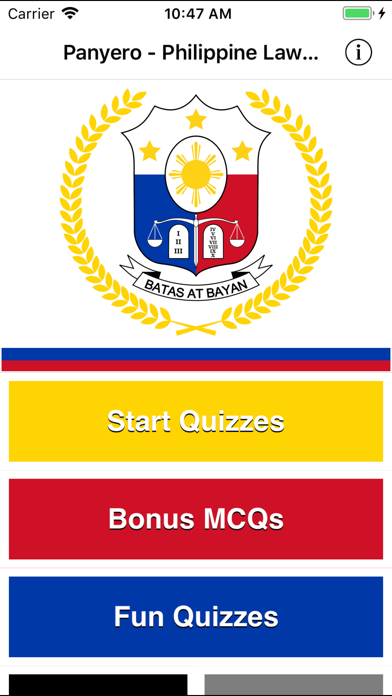 Panyero - Philippine Law Quiz Screenshot