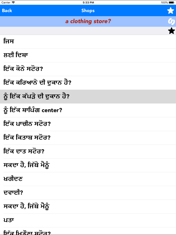 English to Punjabi Translator iPad screenshot 4 - Travel app
