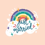 Download Just Married - GIFs & Stickers app