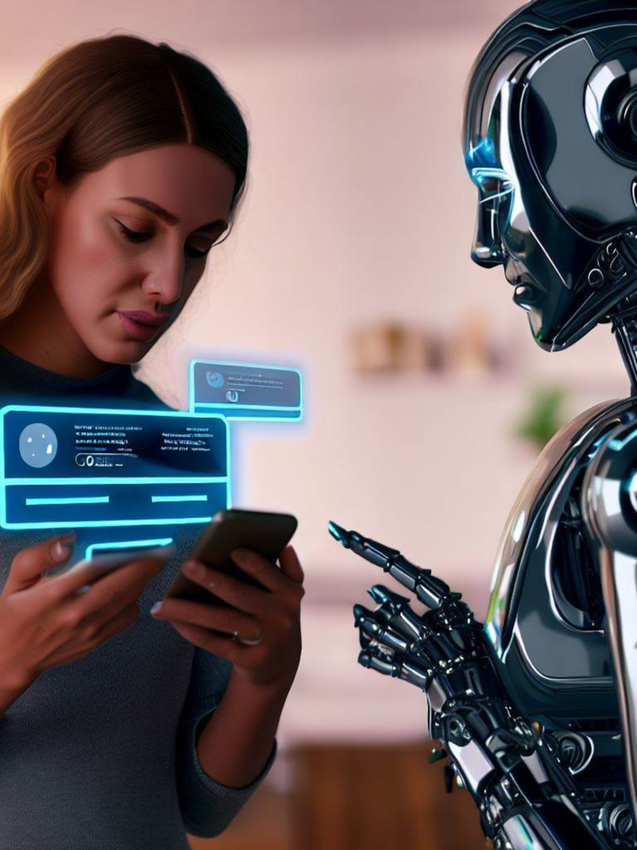 Chat with AI textimage