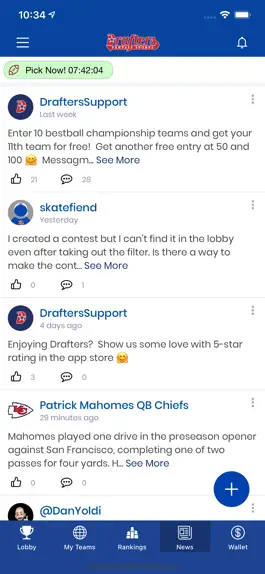 Game screenshot Drafters Fantasy Sports hack