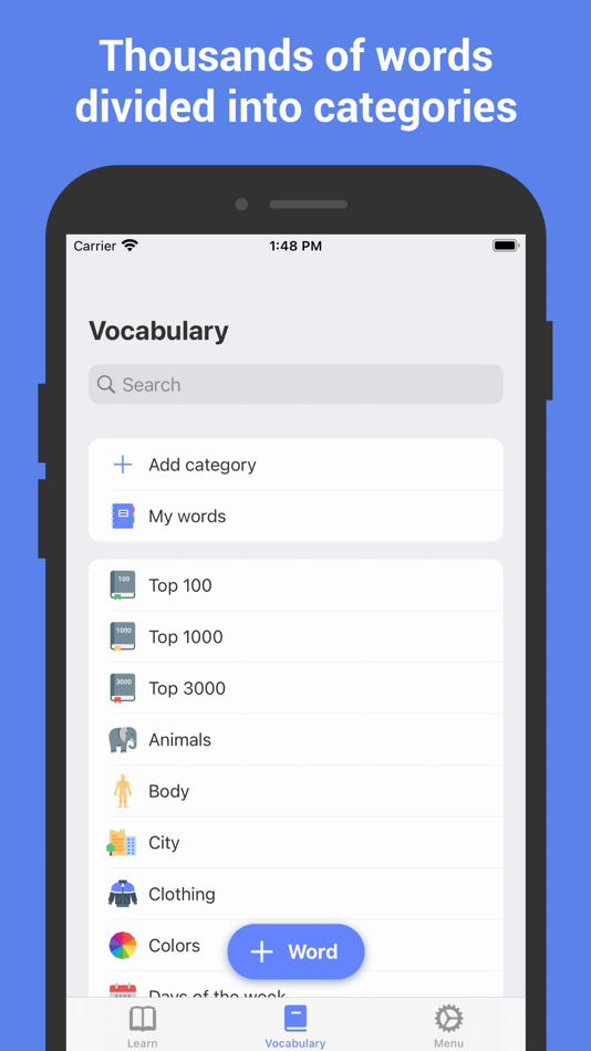 #2. Learn Russian with Flashcards! (iOS) Podle: Nikita Olifer