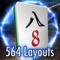 3D Mahjong game with 564 Layouts 