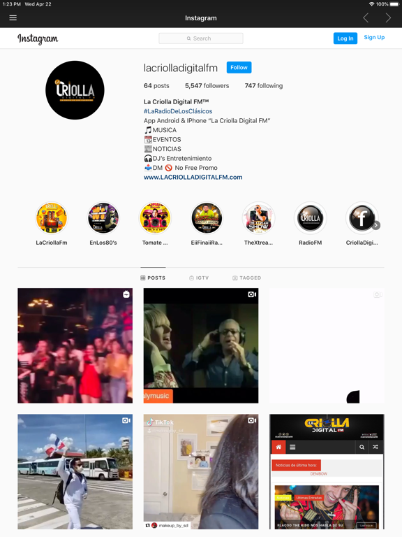 La Criolla Digital Fm iPad screenshot 4 - Music app