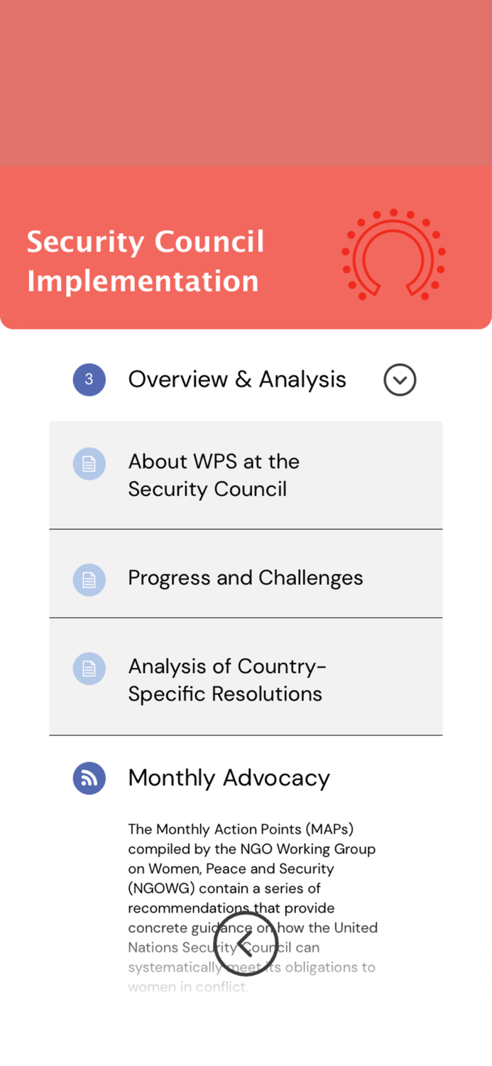 Women Peace and Security