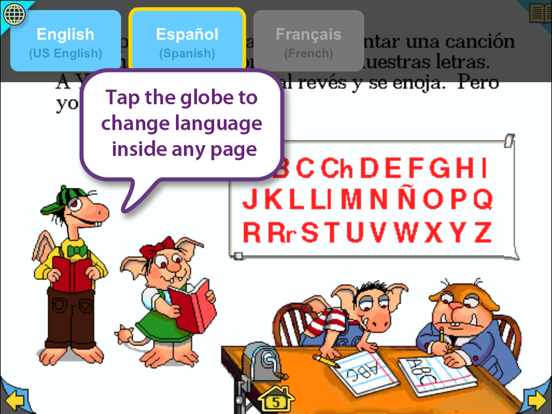 Little Monster at School iPad screenshot 3 - Book app