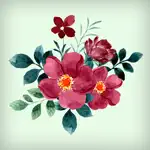 Watercolor Bouquets Stickers App Contact