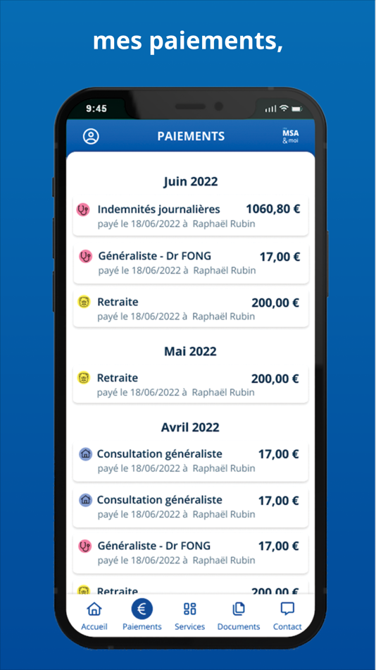 #3. ma MSA & moi (iOS) By: MUTUALITE SOCIALE AGRICOLE