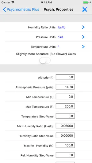 HVAC Psychrometric Plus screenshot 3