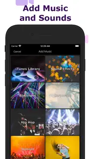 add music & text video editor iphone screenshot 1