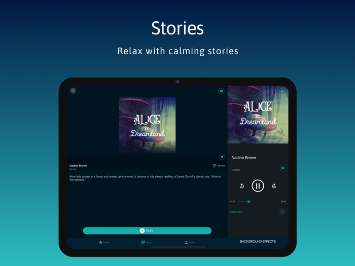 Slumber calm stories and sleep