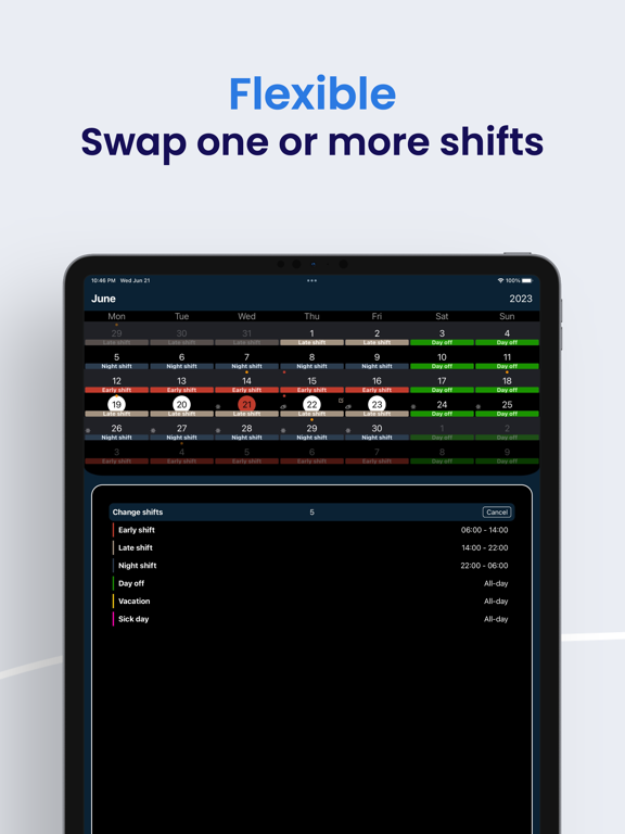 Screenshot #6 pour Schichter - Shift calendar