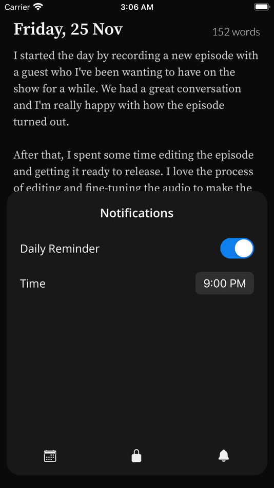 #4. Journaling App (iOS) 由: Domen Bukovac