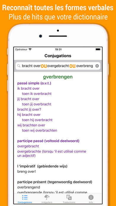 Screenshot #2 pour Verbes Néerlandais.