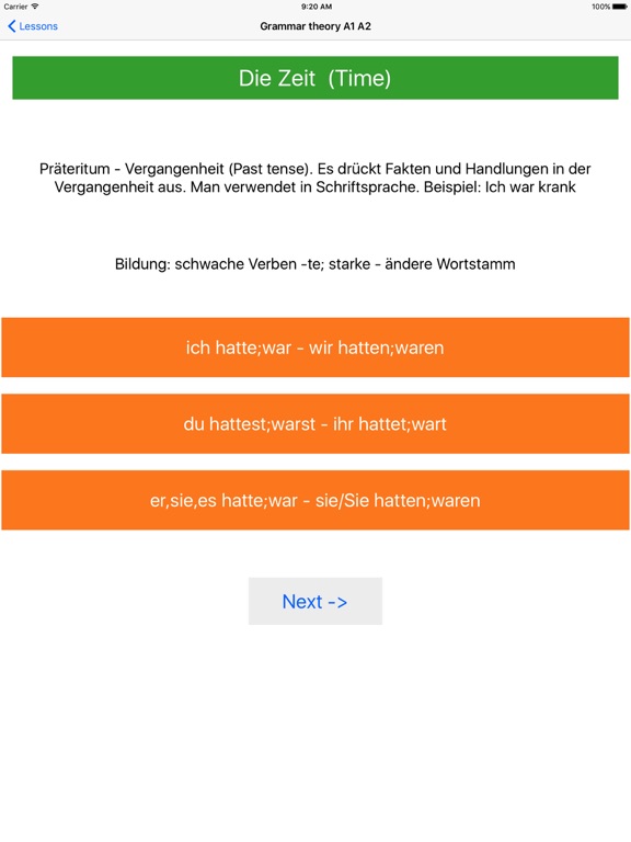 Screenshot #4 pour German Grammar Course A1 A2 B1