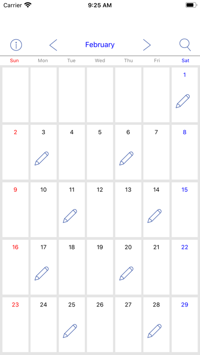 シンプルカレンダーと日記のおすすめ画像2