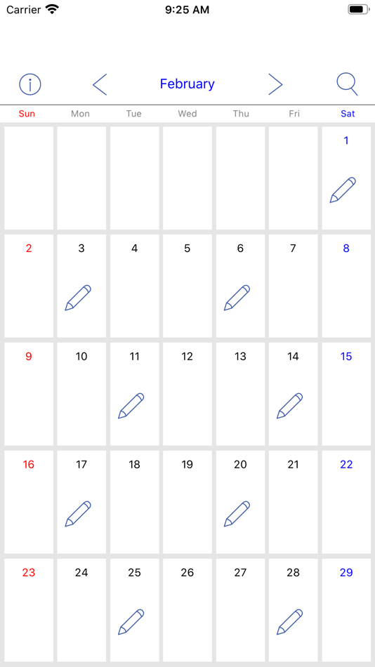 #2. Simple Calendar & Diary (iOS) Podle: Yuichi HARA