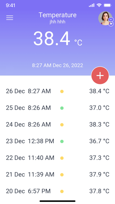 Temperature Diary Screenshot