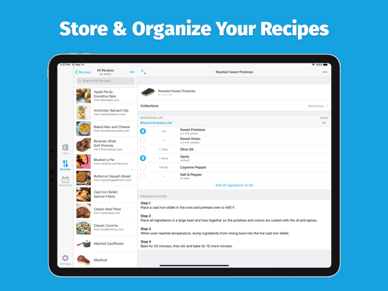 AnyList: Grocery Shopping List iPad app afbeelding 2