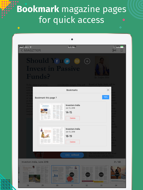 Investors India iPad screenshot