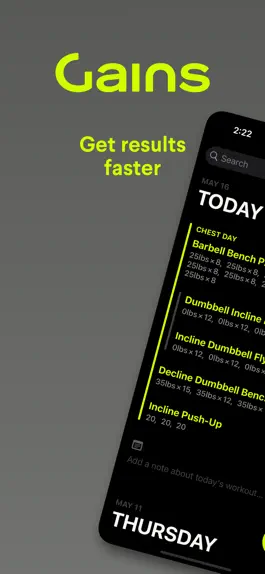 Game screenshot Gym workout tracker - Gains mod apk