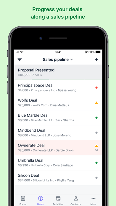 CRM sales tracker by Pipedrive Screenshot