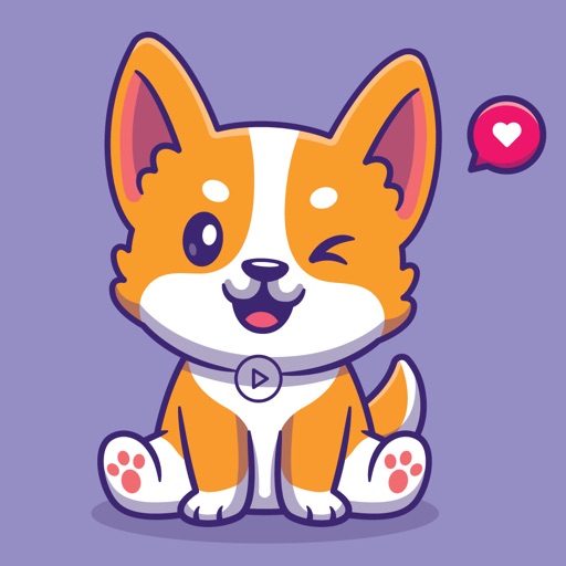 Animated Puppies Emojis icon