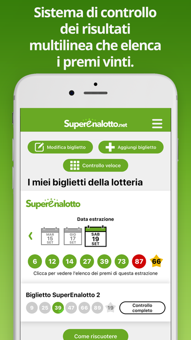 Screenshot #3 pour SuperEnalotto Estrazioni