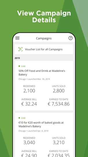 Captura de pantalla de Groupon Empresas en iPhone 7