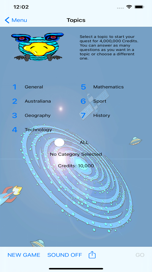 #2. Galactic Quizmaster (iOS) 由: Martin Fitzgibbons