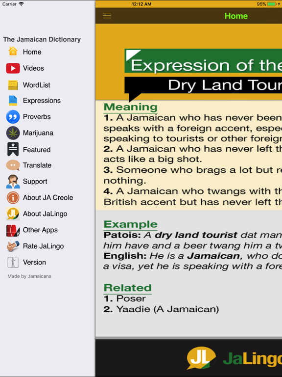 Screenshot #4 pour Jamaican Dictionary - JaLingo
