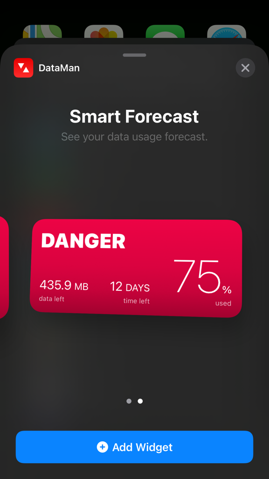 DataMan - Data Usage Widget - 17.2 - (iOS)