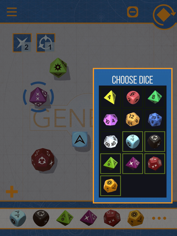 Screenshot #2 for Genesys Dice