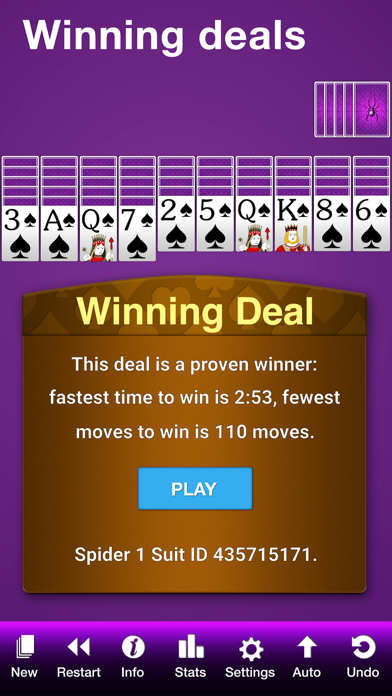 Spider Solitaire Free by Solebon screenshot 5