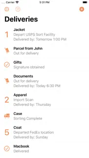 parcel - delivery tracking iphone screenshot 1