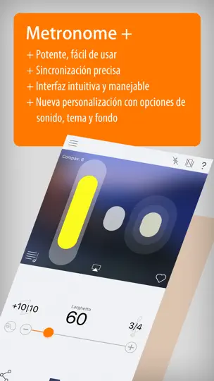 Captura de pantalla de Metrónomo Más en iPhone 1