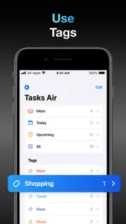 tasks air - to do list planner iphone screenshot 3