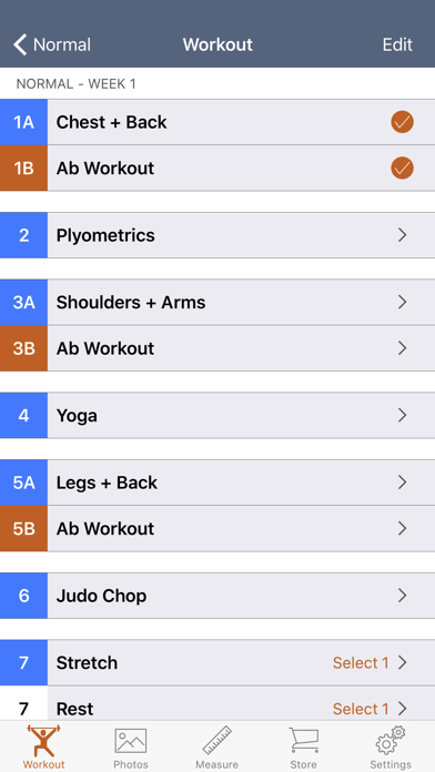 90 Day Workout Tracker 1 Screenshot