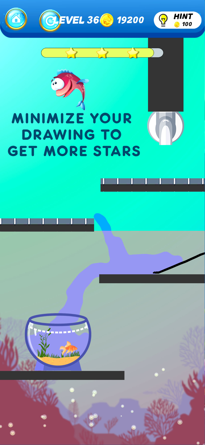 Save The Fish - Physics Puzzle