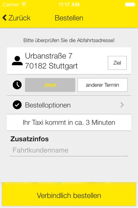 TAZ Stuttgart Taxi