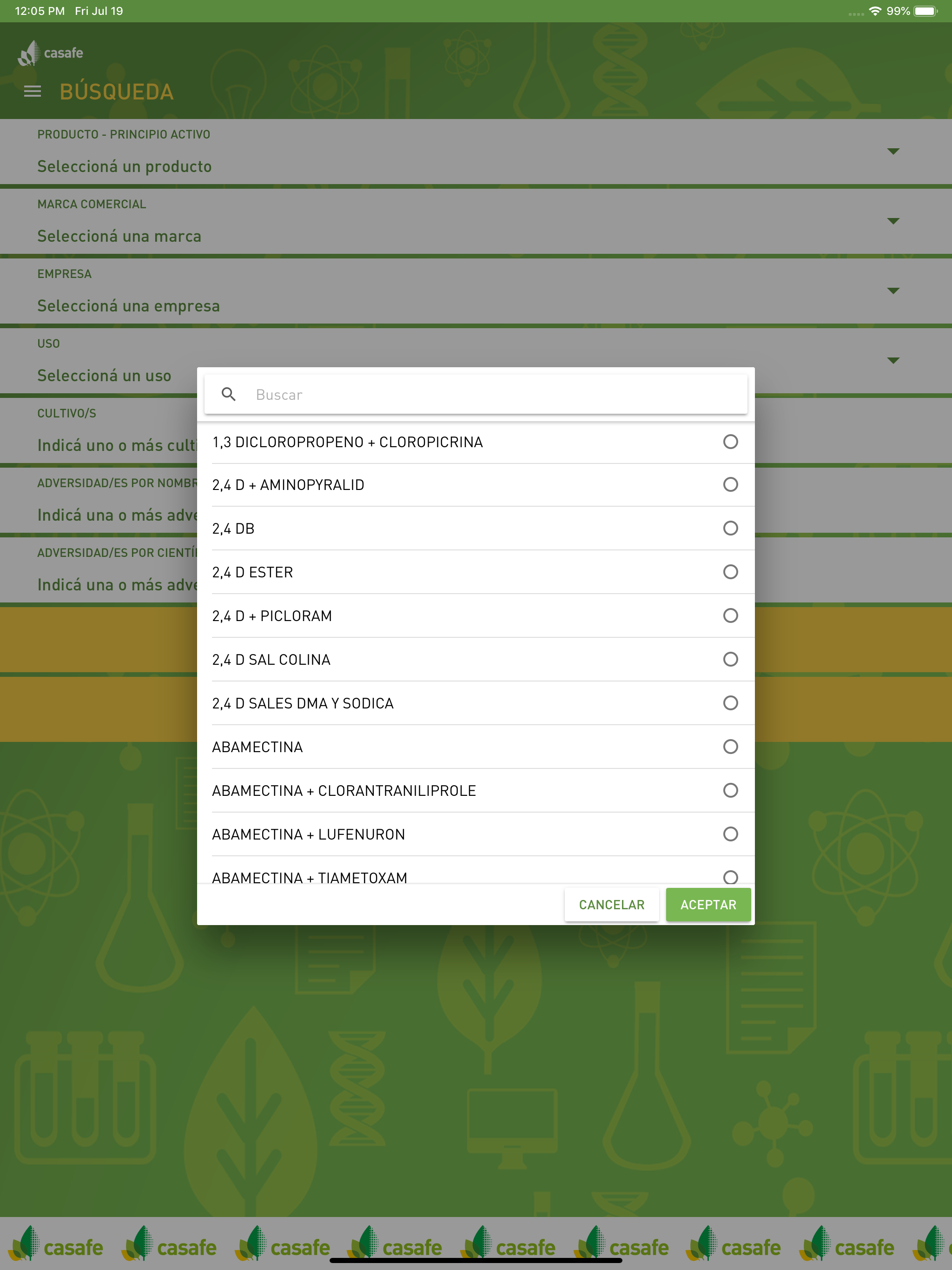 Guía Fitosanitaria de CASAFE screenshot 13