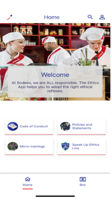 Sodexo Ethics Screenshot