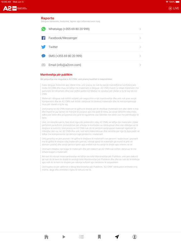 A2 CNN iPad screenshot 6 - News app