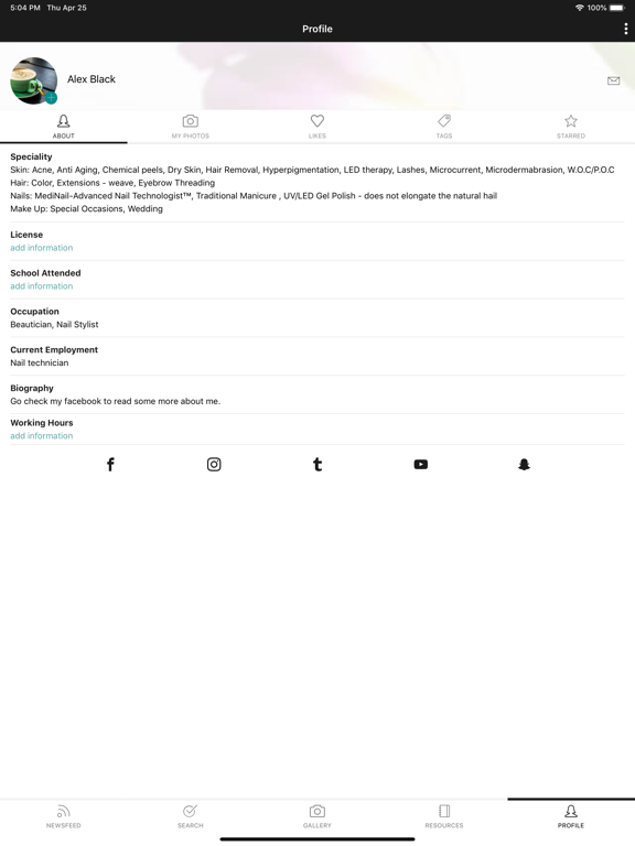 BeautyAlist iPad screenshot 2 - Social Networking app