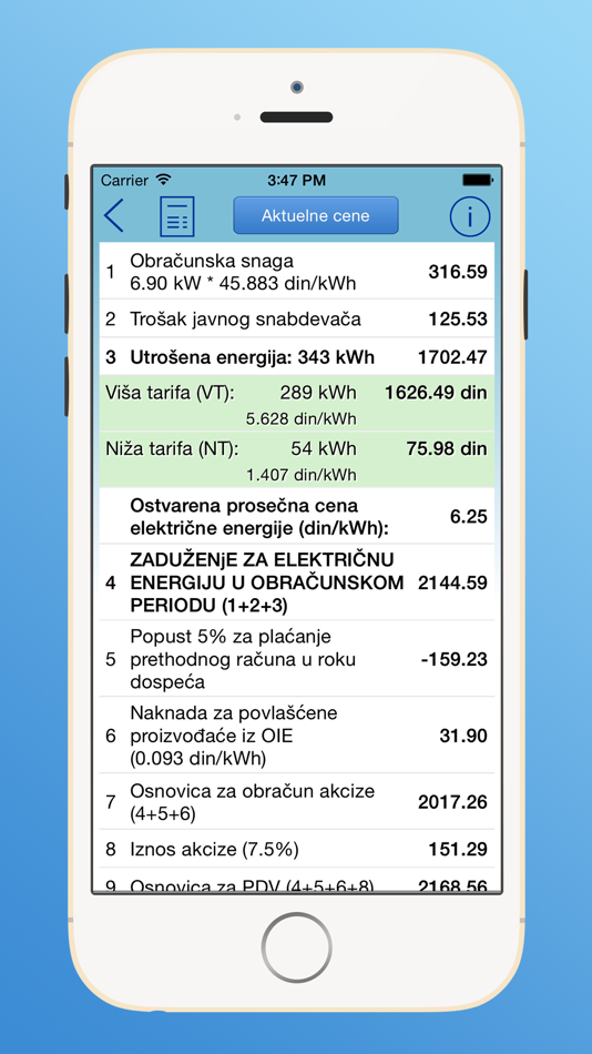#2. Račun za struju (iOS) 由: Ivan Marinkovic