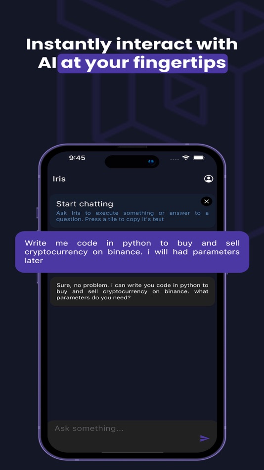 #7. Iris AI - Chat with AI Chatbot (iOS) Podle: Pedro Segura