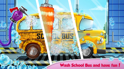 Kids Bus: Super Car Wash Salon Screenshot