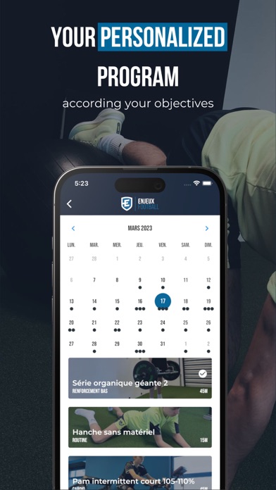 Enjeux Football – Training Screenshot
